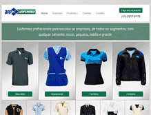 Tablet Screenshot of brpuniformes.com